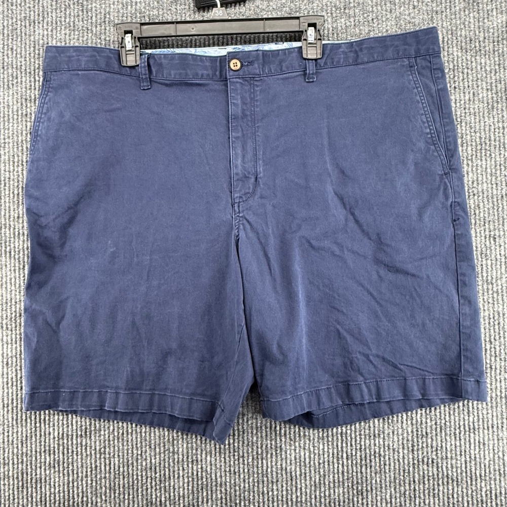 Tommy Bahama Shorts Mens 46 Navy Blue Excellent Boracay Cotton Blend Chino